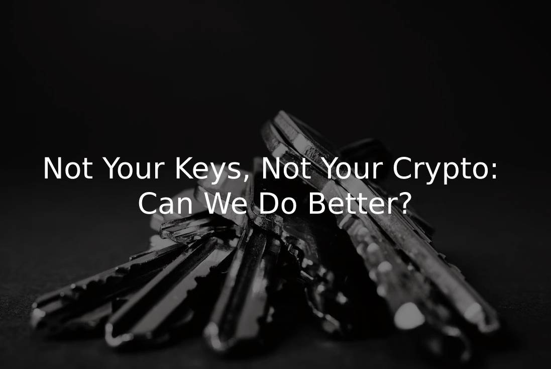 not your keys not your crypto